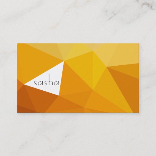 Carte De Visite Couleurs géométriques (oranges) (Devant)