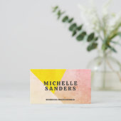 Carte De Visite Couleurs géométriques texturées (Debout devant)