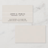 Carte De Visite Couleurs harmoniques élégantes professionnelles (Devant / Derrière)