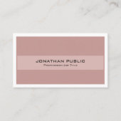 Carte De Visite Couleurs harmoniques tendance Professionnel Design (Devant)