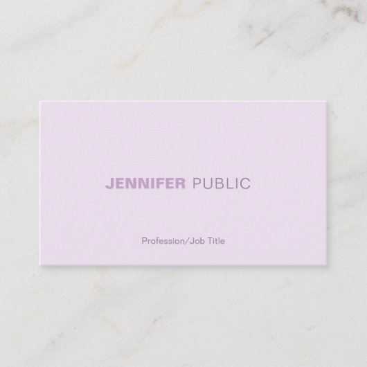 Carte De Visite Couleurs harmoniques tendance Professionnel Élégan (Devant)