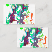 Carte De Visite Couleurs mélangées (Devant / Derrière)