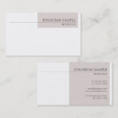 Carte De Visite Couleurs modernes et élégantes Elégante propreté é (Devant / Derrière)