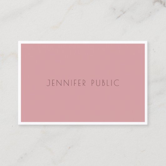 Carte De Visite Couleurs modernes simples Modèle professionnel ten (Devant)