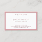 Carte De Visite Couleurs modernes simples Modèle professionnel ten (Dos)