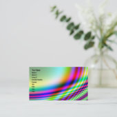 Carte De Visite Couleurs néon brillantes Abaisser le design (Debout devant)