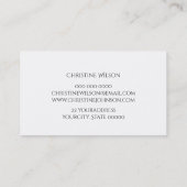 Carte De Visite couleurs pastel coiffure papillon logo (Dos)