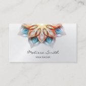 Carte De Visite Couleurs pastel éclatantes Mandala (Devant)