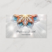 Carte De Visite Couleurs pastel éclatantes Mandala (Devant)