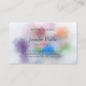 Carte De Visite Couleurs Pastel Élégantes sur mesure Modèle modern (Dos)