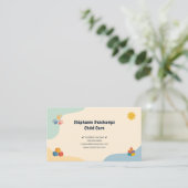 Carte De Visite Couleurs Pastel - Garde d'Enfants (Debout devant)