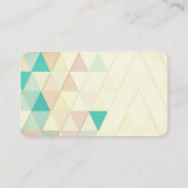 Carte De Visite couleurs pastel motif géométrique (Dos)