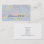 Carte De Visite couleurs pastel texture abstraite (Devant / Derrière)