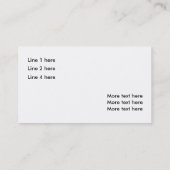 Carte De Visite Couleurs primaires modernes (Dos)