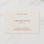 Carte De Visite Couleurs tendance Elégant Luxueux Modèle moderne (Dos)