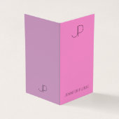 Carte De Visite Couleurs tendance Élégant Modèle Monogramme modern (Extérieur)