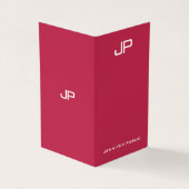 Carte De Visite Couleurs tendance personnalisées Monogramme modern (Extérieur)