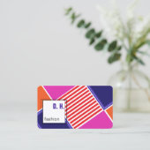 Carte de visite couleurs tendances (Debout devant)