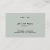 Carte De Visite Couleurs tendances Moderne Simple Modèle Élégant (Dos)