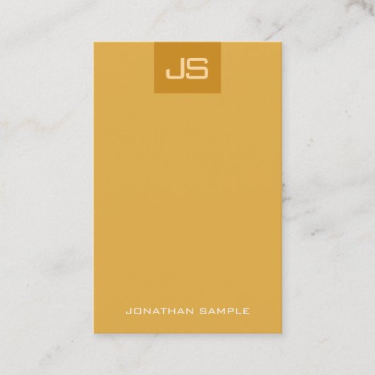 Carte De Visite Couleurs tendances Monogramme moderne Modèle éléga (Devant)