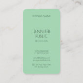 Carte De Visite Couleurs tendances Personnalisé Modèle moderne Élé (Dos)