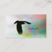 Carte De Visite Couleurs tourbillonnant et corneille (Dos)