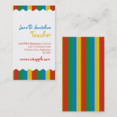 Carte De Visite Couleurs vives (Devant / Derrière)