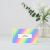 Carte De Visite Couleurs vives et vives de l'arc-en-ciel (Debout devant)