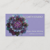 Carte De Visite Council of Leaves | Mandala Art P&B (Devant)