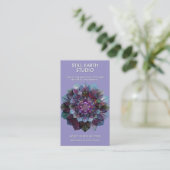 Carte De Visite Council of Leaves | Mandala Art P&B (Debout devant)