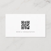 Carte De Visite Counselor Modern Professional QR Code (Dos)