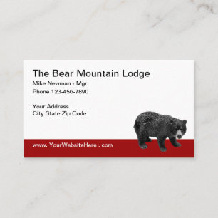 Carte De Visite Country Bear Hotel