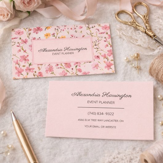 Carte De Visite Country Floral