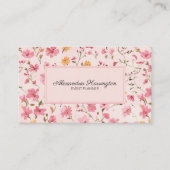 Carte De Visite Country Floral (Devant)