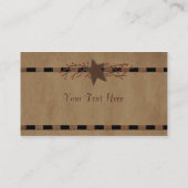 Carte de visite Country Star (Dos)