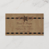 Carte de visite Country Star (Devant)