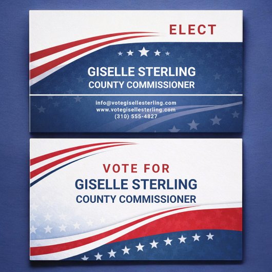 Carte De Visite County Commissioner Election Campaign Voter