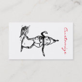 Carte De Visite Coup de coeur des vacances d'hiver Elf Gnome Thund (Dos)
