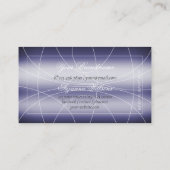 Carte De Visite Coup d'oeil bleu moderne avec diamants et logo (Dos)