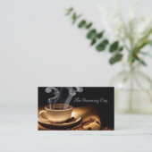 Carte De Visite Coupe à vapeur de café (Debout devant)