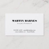 Carte De Visite Coupe de bois (Dos)