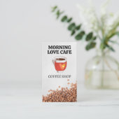 Carte De Visite Coupe de café | Coeur (Debout devant)