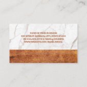 Carte De Visite Coupe de café de haricots (Dos)