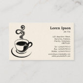 Carte De Visite Coupe de café - Deep Crimson 65001d (Crème) (Dos)