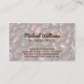 Carte De Visite Coupe de café fraîche brassée (Dos)