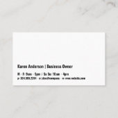 Carte De Visite Coupe de café vapeur | Ville Skyline (Dos)