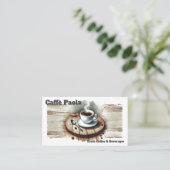 Carte De Visite Coupe de café Watercolor (Debout devant)