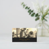 Carte De Visite Coupe de cheveux, Barbiers hommes (Debout devant)