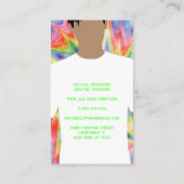 Carte De Visite Coupe De Teinture Cute Sur Tout Le Chaleur Transfe (Dos)