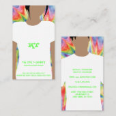 Carte De Visite Coupe De Teinture Cute Sur Tout Le Chaleur Transfe (Devant / Derrière)